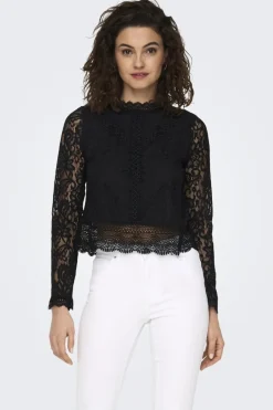 Only Bluser & Skjorter<Onlnew Karo Ls Lace Top