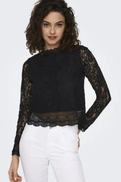 Only Bluser & Skjorter<Onlnew Karo Ls Lace Top