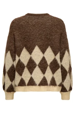 Only Strik|Bluser & Skjorter<Onlnoeme Life Ls Jq O-Neck Nca Knt