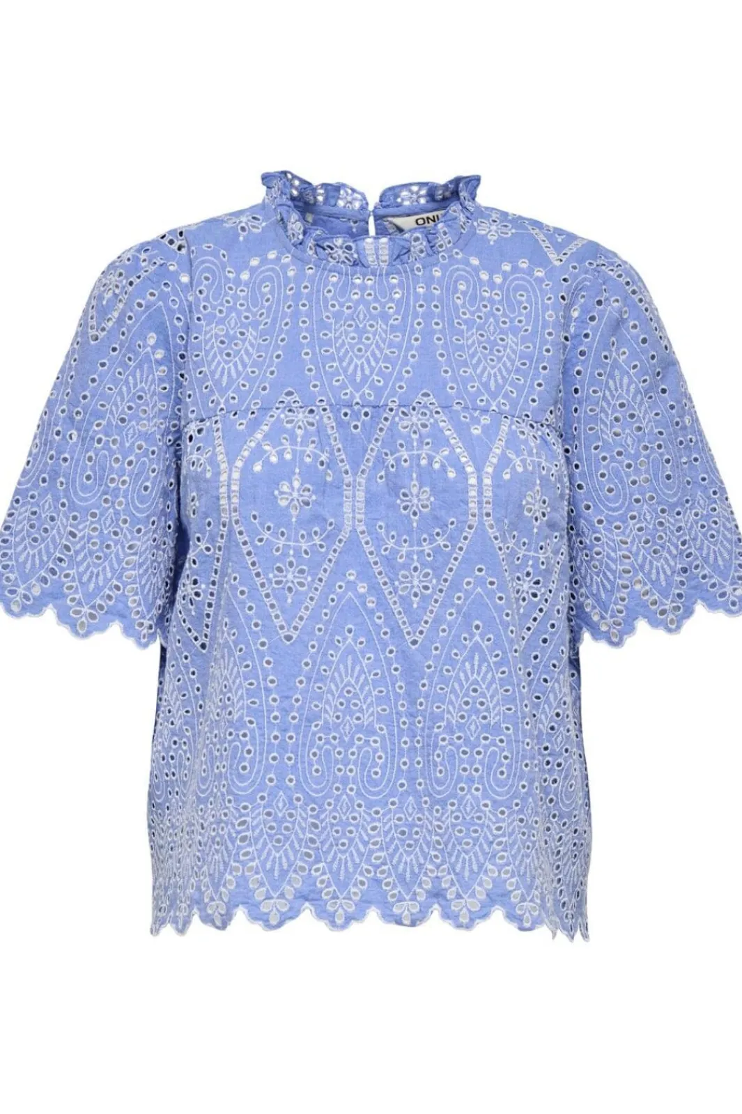 Only T-Shirts & Toppe<Onlnyla Tulum Emb Ss Top