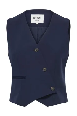 Online Onlorleen Life S/L Asym Waistcoat Tlr Veste