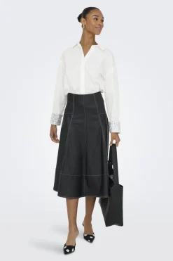 Only Bluser & Skjorter|Ammevenligt Tøj<Onlpanama Ls Sequines Mix Shirt