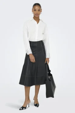 Only Bluser & Skjorter|Ammevenligt Tøj<Onlpanama Ls Sequines Mix Shirt