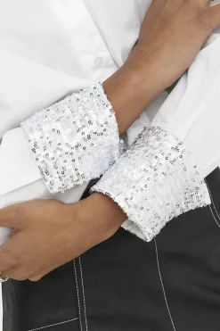 Only Bluser & Skjorter|Ammevenligt Tøj<Onlpanama Ls Sequines Mix Shirt