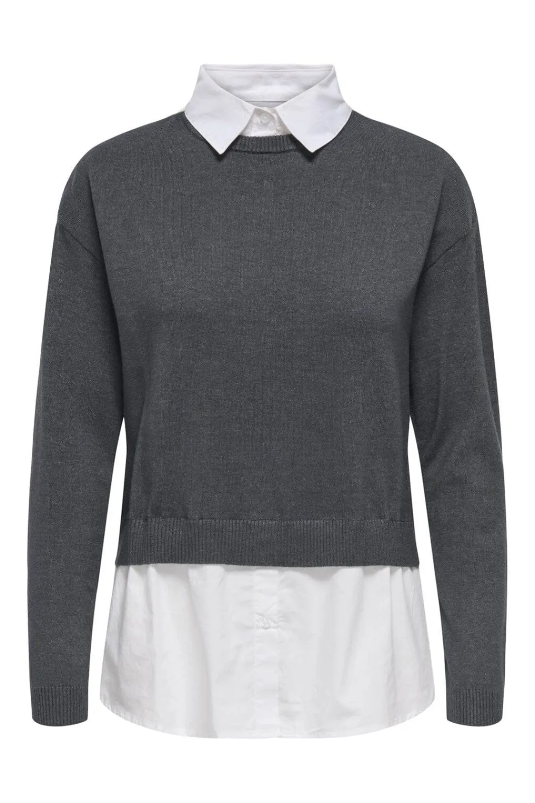 Only Strik|Bluser & Skjorter<Onlpayson Ls Mix Pullover Knt