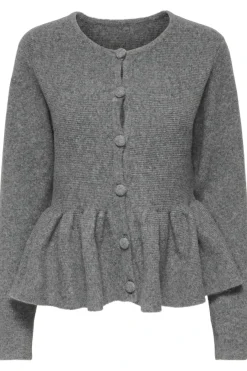 Onlpiruet Ls Peplum Cardigan Knt Cardigans|Ammevenligt Tøj