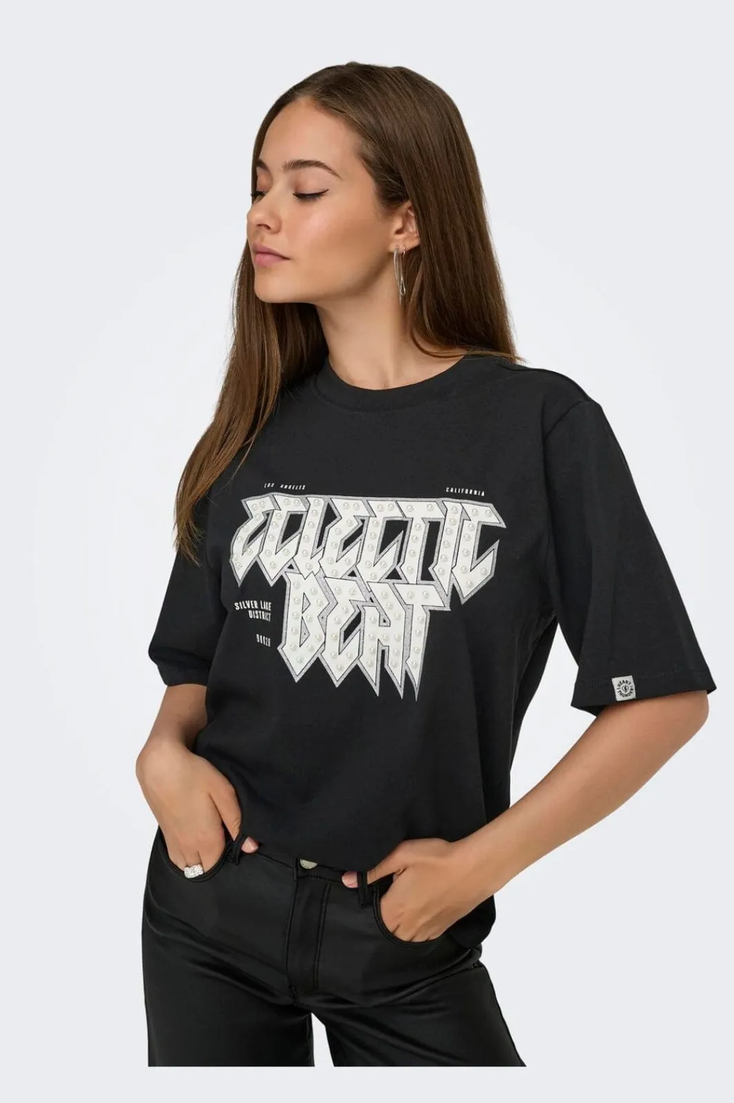 Only T-Shirts & Toppe<Onlpuri Life S/S Top Box Pri