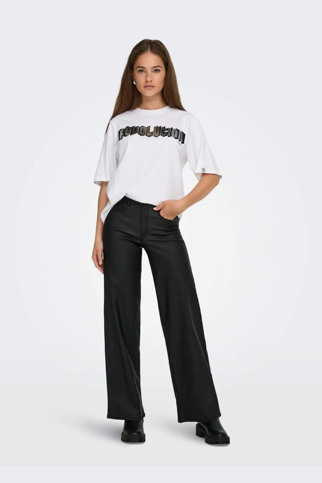 Clearance Onlpuri Life S/S Top Box Pri T-Shirts & Toppe