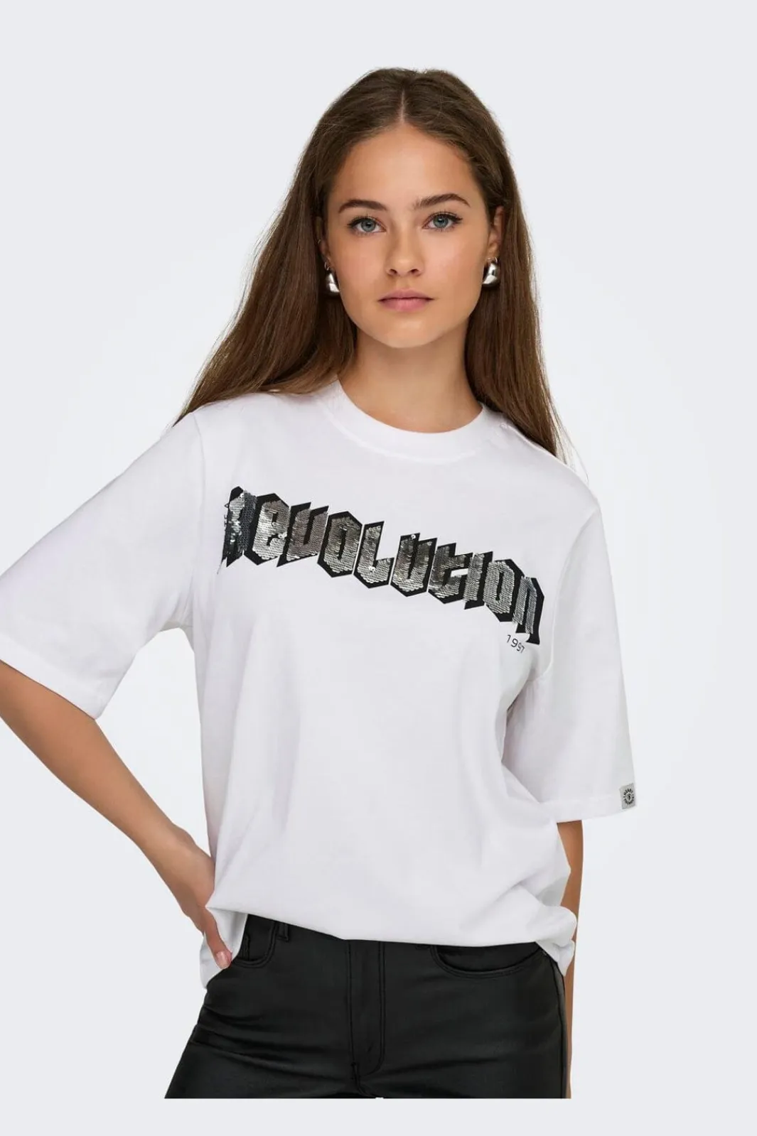 Clearance Onlpuri Life S/S Top Box Pri T-Shirts & Toppe