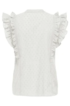 Only T-Shirts & Toppe<Onlraina S/L V-Neck Ruffle Top Ox