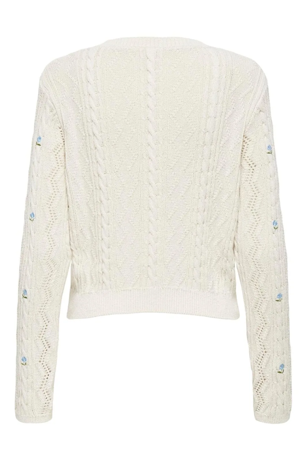 Onlrita Life Ls Embr Cable Knt Strik|Bluser & Skjorter