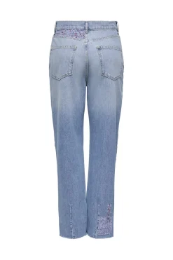 Outlet Onlrobyn Str Reg Lank Patch Slit Bukser, Jeans & Leggings