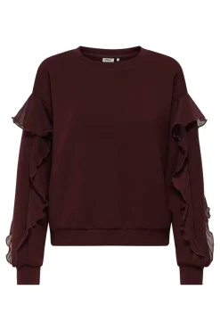Discount Onlscarlet L/S Flounce Swt Sweatsæt & Comfy Wear|Bluser & Skjorter
