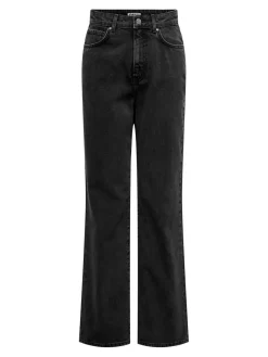 Clearance Onlsilje Straight Wide Blk Bukser, Jeans & Leggings