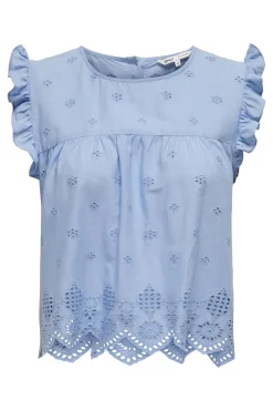 Only T-Shirts & Toppe<Onlsilla Life S/L Frill Top 15213398