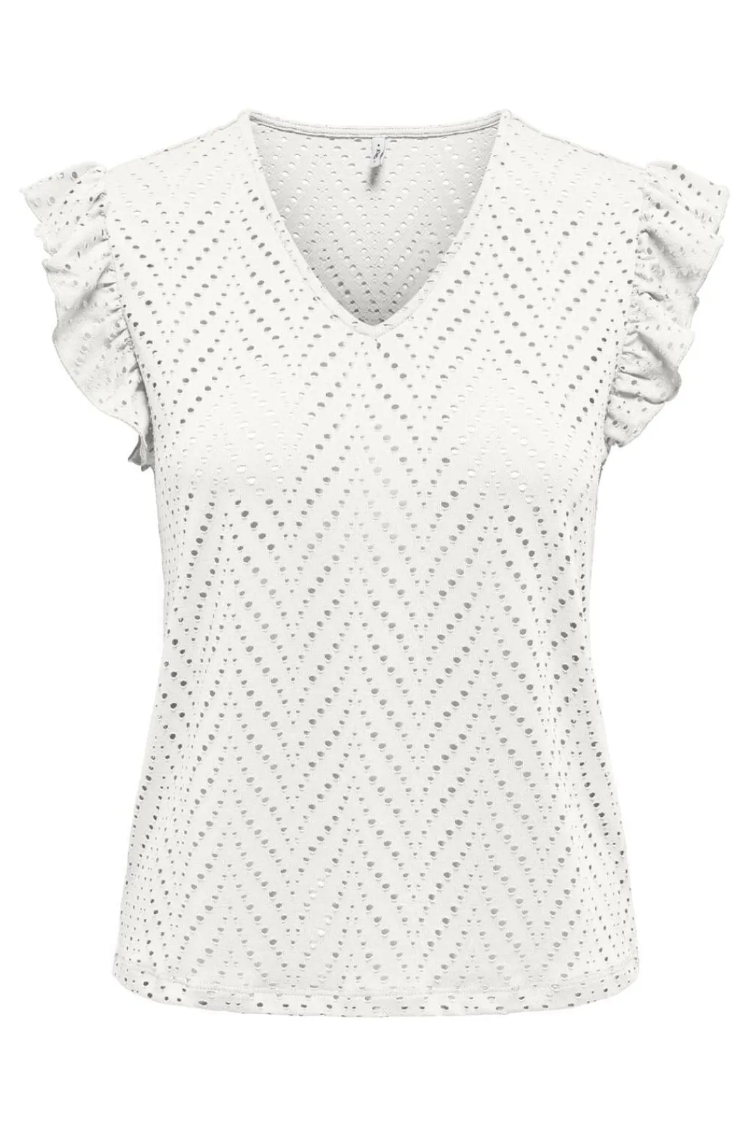 Sale Onlsmilla S/L V-Neck Frill Top T-Shirts & Toppe