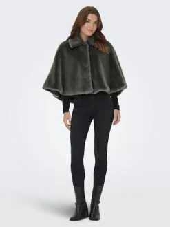Clearance Onlsof Fur Cape Overtøj & Jakker