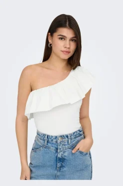 New Onlsoffy One Shoulder Mix Top Box T-Shirts & Toppe