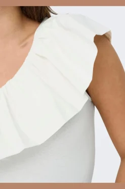New Onlsoffy One Shoulder Mix Top Box T-Shirts & Toppe