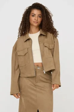 Only Overtøj & Jakker<Onlstina Life Faux Suede Jacket Cc
