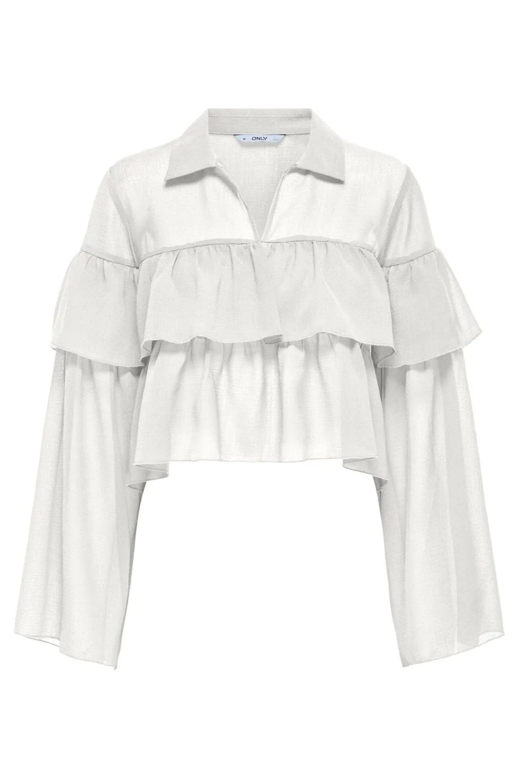 Only Bluser & Skjorter<Onlsuzzi L/S Frill Tie Top Ox