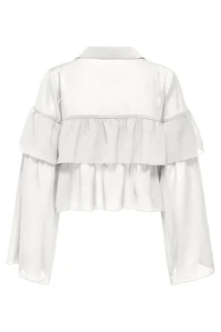 Only Bluser & Skjorter<Onlsuzzi L/S Frill Tie Top Ox