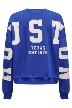 Sale Onlsweat L/S Back/Sleeve Print Swt Sweatsæt & Comfy Wear|Bluser & Skjorter
