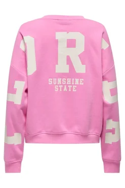 Only Sweatsæt & Comfy Wear|Bluser & Skjorter<Onlsweat L/S Back/Sleeve Print Swt
