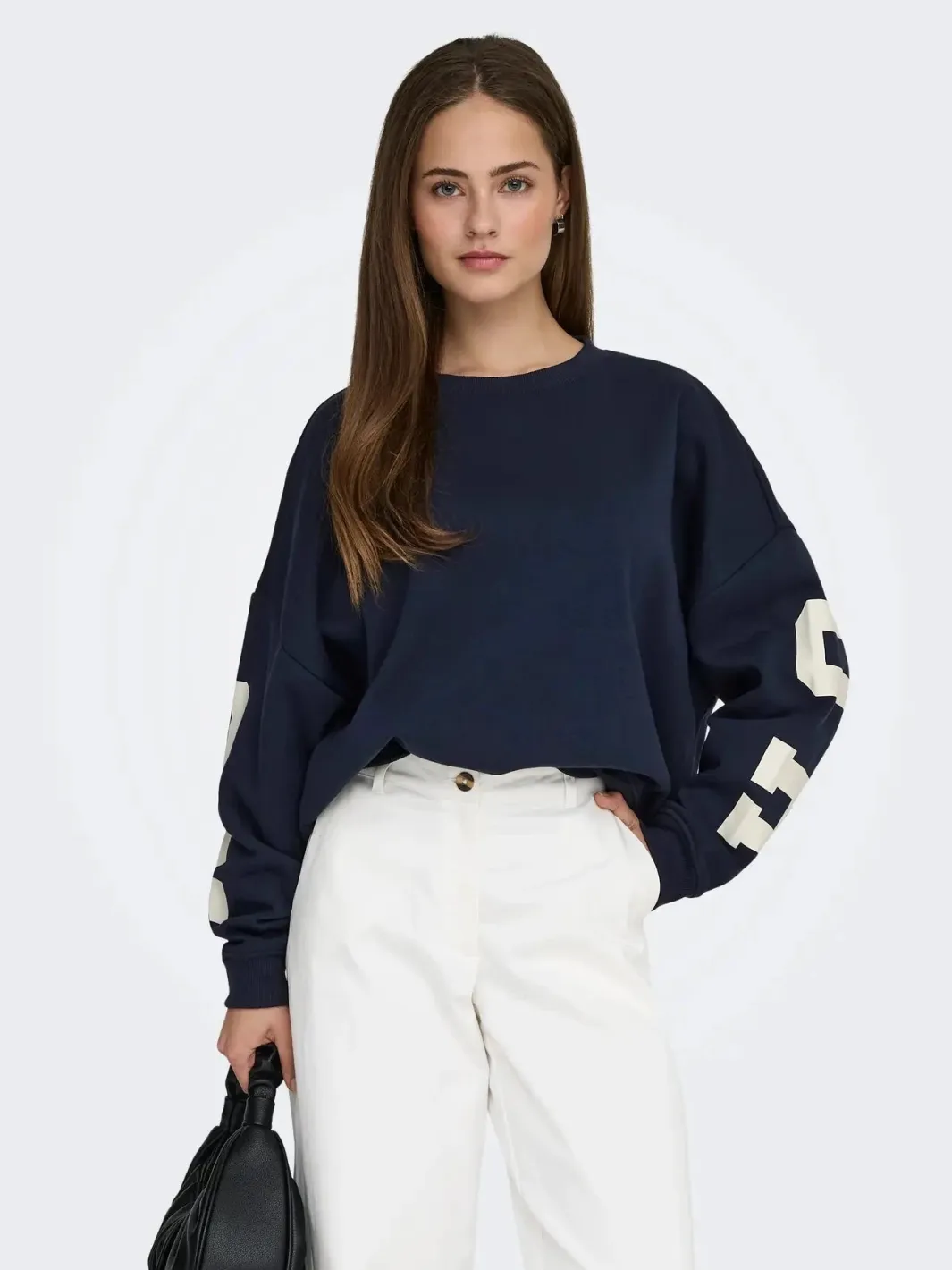 Only Sweatsæt & Comfy Wear|Bluser & Skjorter<Onlsweat L/S Back/Sleeve Print Swt