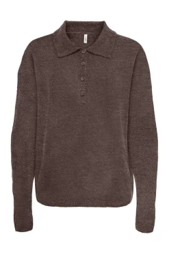 Only Strik|Bluser & Skjorter<Onltalio Ls Polo Neck Bf Knt