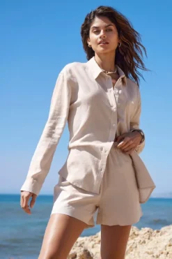 Only Shorts<Onltokyo Linen Blend Shorts