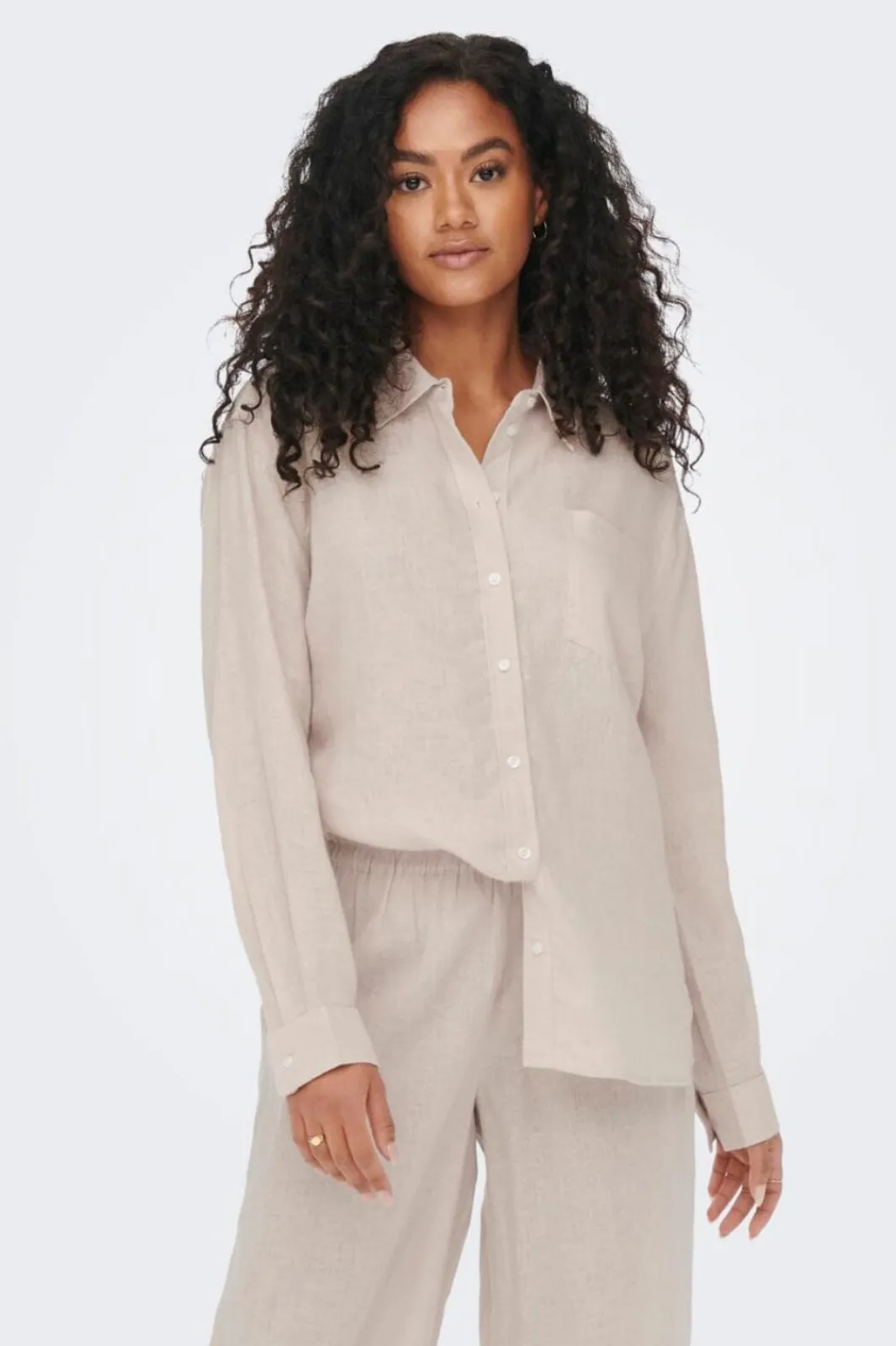 Only Bluser & Skjorter|Ammevenligt Tøj<Onltokyo L/S Linen Blend Shirt