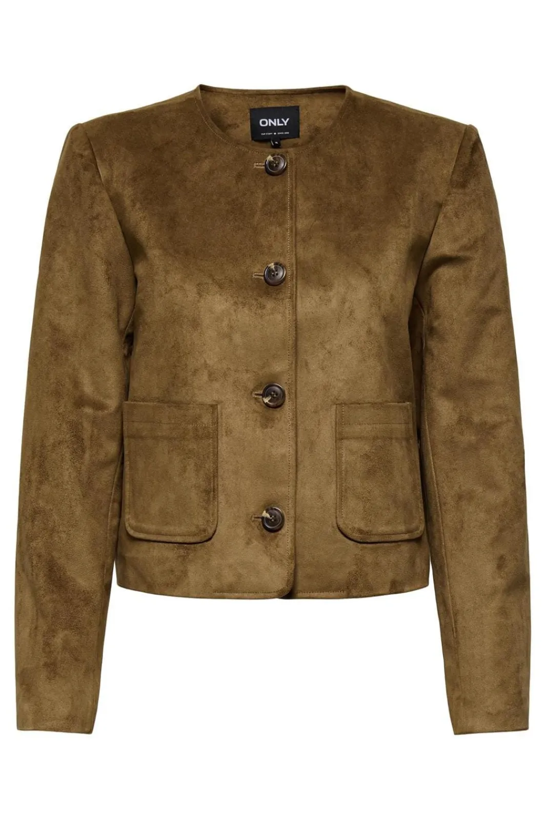 Only Overtøj & Jakker<Onltulip Faux Suede Button Jacket