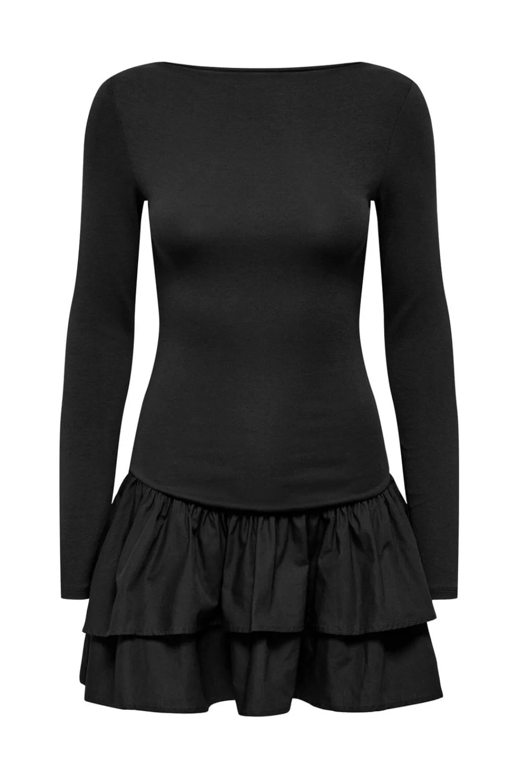 Sale Onlvega L/S Boatneck Mix Dress Box Kjoler