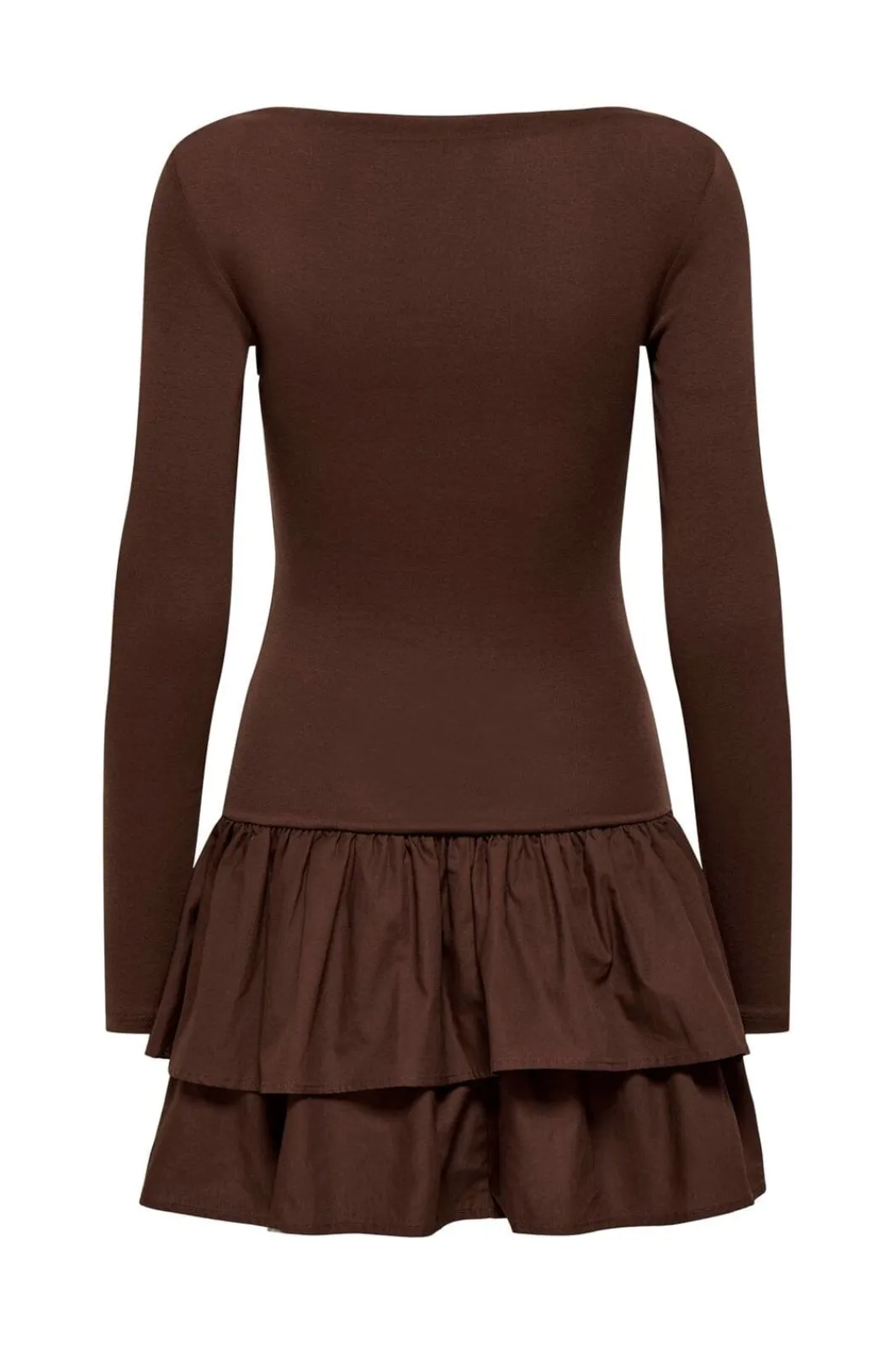 Only Kjoler<Onlvega L/S Boatneck Mix Dress Box