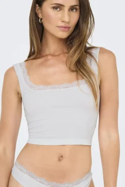 Only Nattøj & Lingeri<Onlvicky Lace Singlet Square Neck Acc