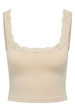 Only Nattøj & Lingeri<Onlvicky Lace Singlet Square Neck Acc