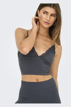 Online Onlvicky Lace Singlet V-Neck Acc T-Shirts & Toppe|Nattøj & Lingeri