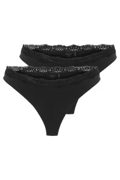 Online Onlvicky Lace Thong 2-Pack Acc Nattøj & Lingeri