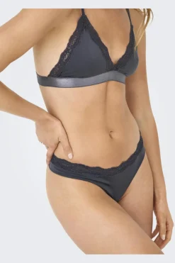 Outlet Onlvicky Lace Thong 2-Pack Acc Nattøj & Lingeri
