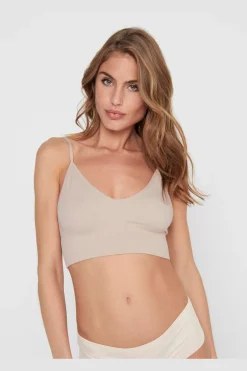 Only Nattøj & Lingeri<Onlvicky Rib Seamless Vneck Top Acc