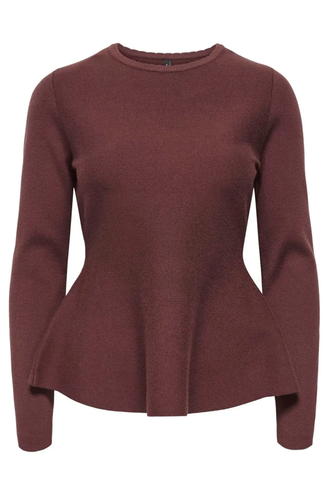 Only Strik|Bluser & Skjorter<Onlvilda Ls Peplum O-Neck Knt