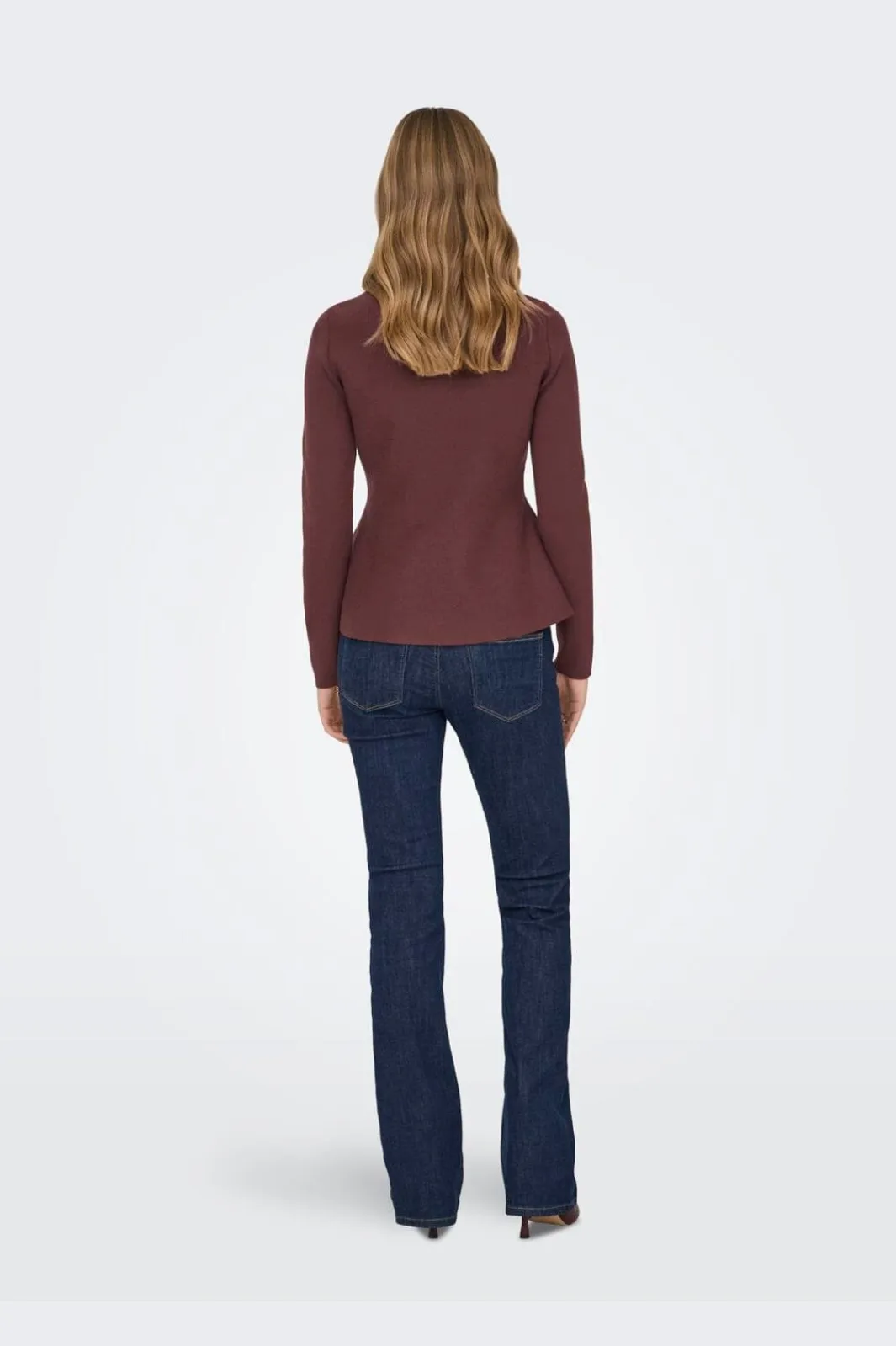 Only Strik|Bluser & Skjorter<Onlvilda Ls Peplum O-Neck Knt