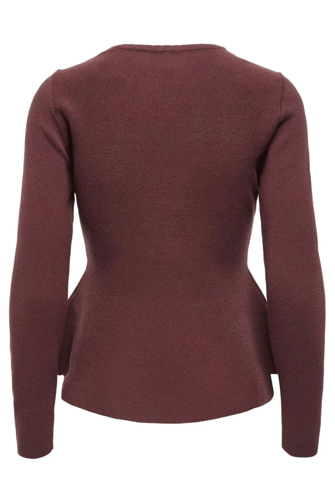 Only Strik|Bluser & Skjorter<Onlvilda Ls Peplum O-Neck Knt