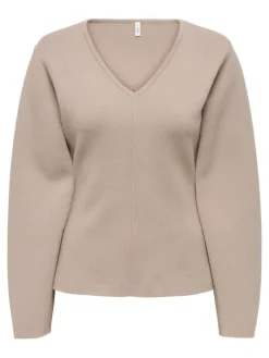 Online Onlviola Ls Fit V-Neck Knt Strik|Bluser & Skjorter