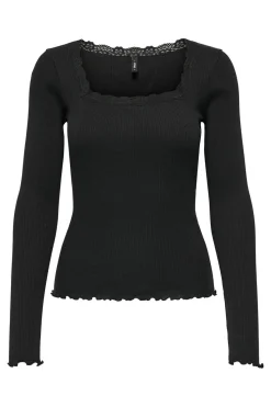 Outlet Onlxena L/S Lace Top T-Shirts & Toppe