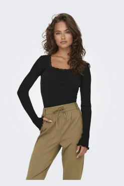 Outlet Onlxena L/S Lace Top T-Shirts & Toppe