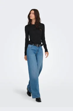 Only Bluser & Skjorter<Onlzele L/S Roundneck Top