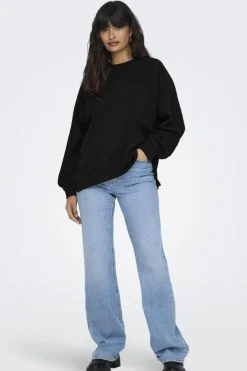 Only Bluser & Skjorter|Sweatsæt & Comfy Wear<Onlzenna L/S Oversize Stone Swt