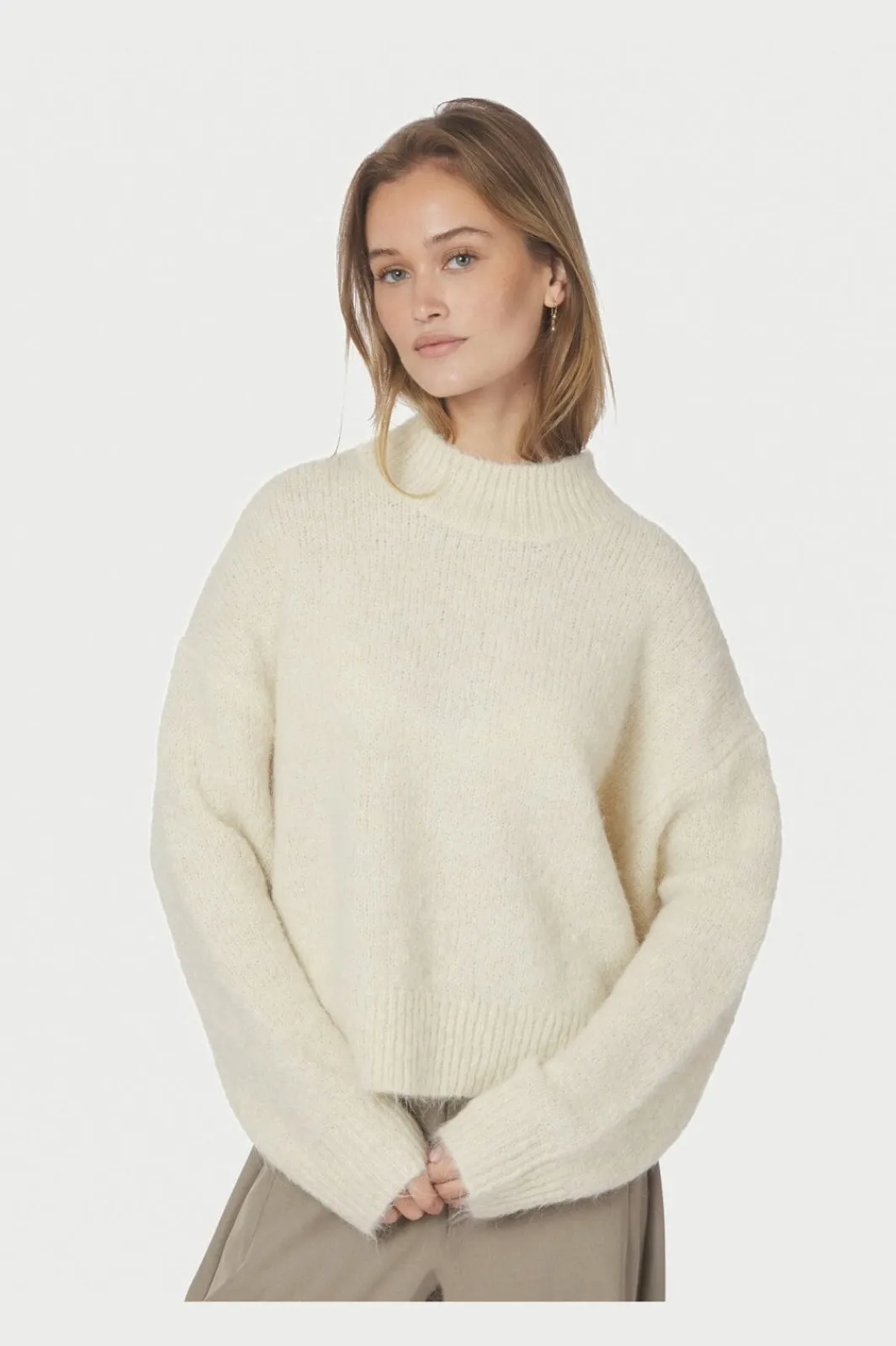 Neo Noir Bluser & Skjorter<Paulina Fluffy Knit Blouse 164729